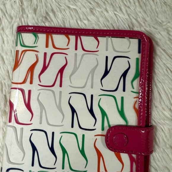 Nine West Stiletto Fuchsia Trim Snap Closure Stiletto Page Journal Planner - Picture 4 of 9